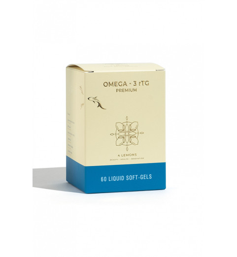 4 Lemons Omega -3 rTG Premium / Омега -3, 60 капсул