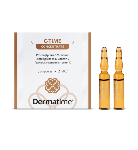 Dermatime C-Time Proteoglycans & Vitamin C / Протеогликаны и витамин С коктейль в ампулах, 5*2 мл