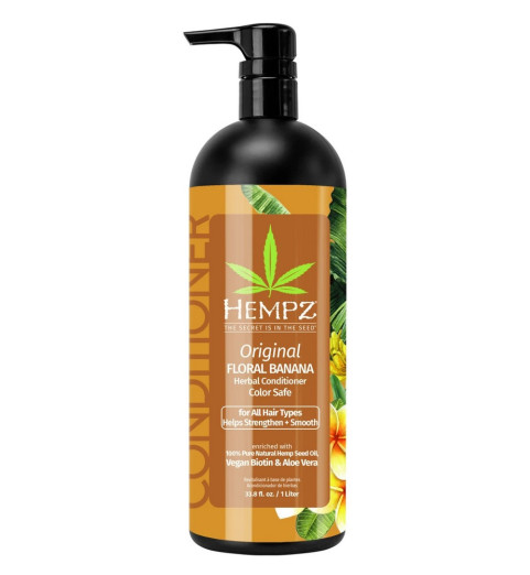 Hempz Original Herbal Conditioner For Damaged & Color Treated Hair / Кондиционер растительный Оригинальный для поврежденных окрашенных волос, 1000 мл