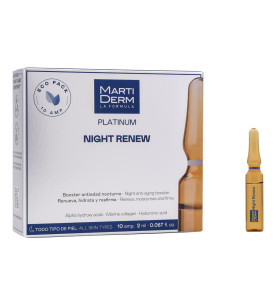 Martiderm Platinum Night Renew / Ампулы Ночное восстановление, 10х2 мл