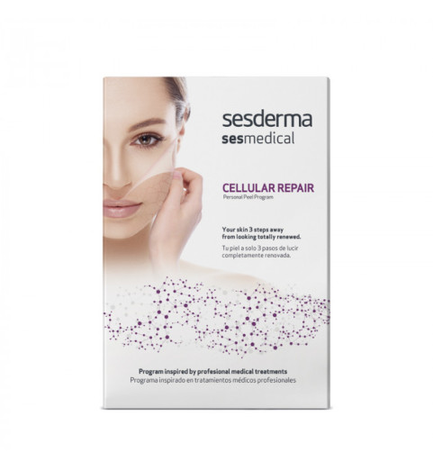 Sesderma Sesmedical Cellular Repair Personal Peel Program / Программа персональная "Клеточное восстановление" (салфетка-эксфолиант, крем запечатывающий восстанавливающий, крем пост-уходовый), уп.(4 салф.+15мл+30мл)