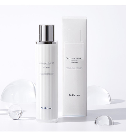 WellDerma Sapphire Collagen Impact Hydro Toner / Увлажняющий и омолаживающий тоник c коллагеном, 100 мл